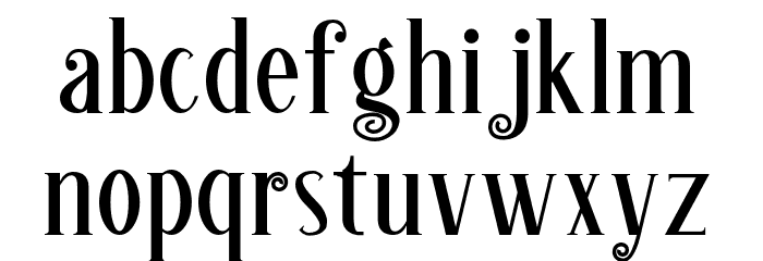 Chameleon Font LOWERCASE