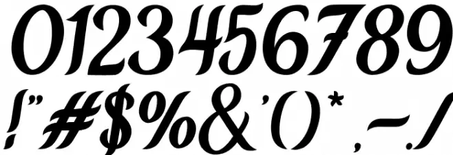 Chameron Font OTHER CHARS