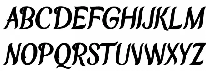 Chameron Schriftart Groß