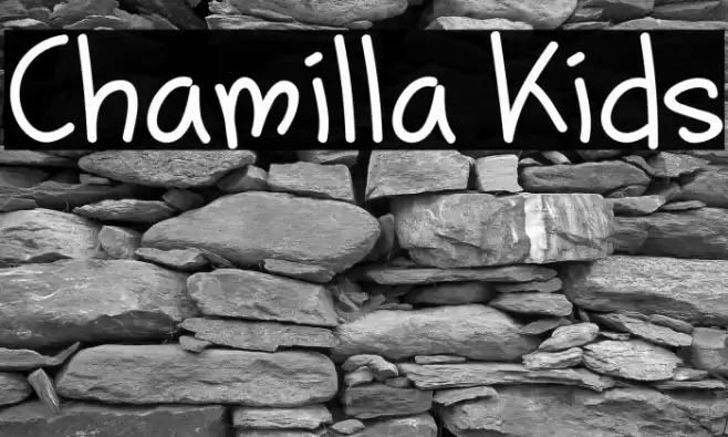 Chamilla Kids Шрифта examples