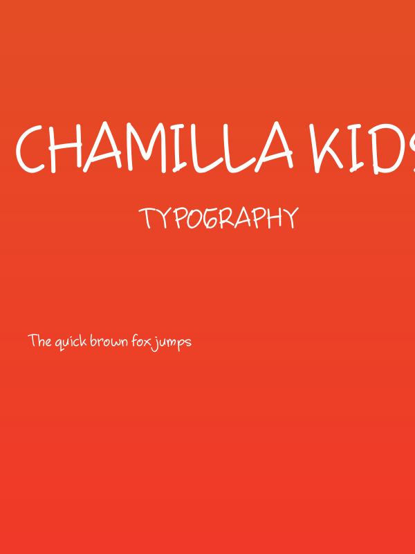 Chamilla Kids Poster