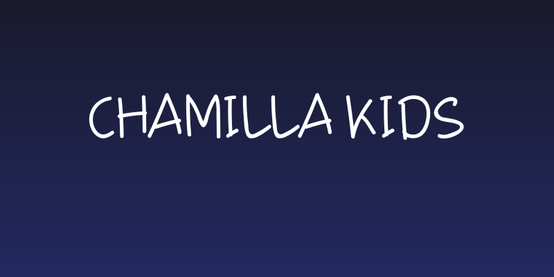 Chamilla Kids Social Header