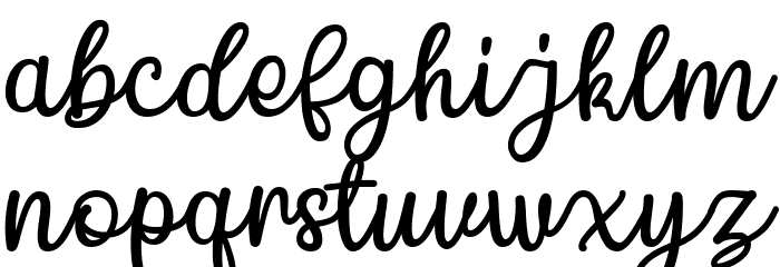Chamomile Font LOWERCASE