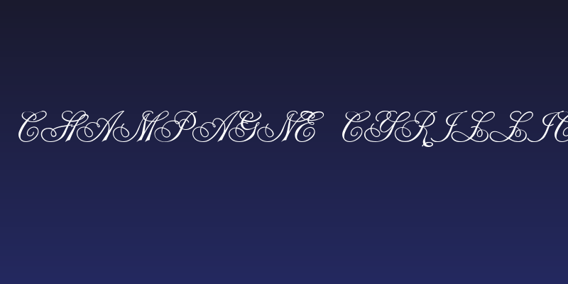 Champagne Cyrillic Social Header