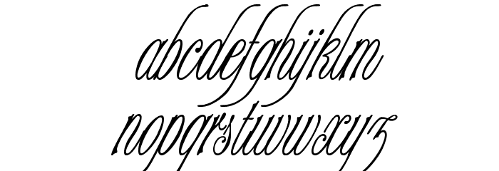 Champagne Cyrillic Font LOWERCASE