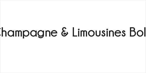 Champagne & Limousines Bold Logo