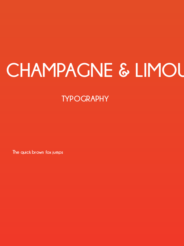 Champagne & Limousines Bold Poster