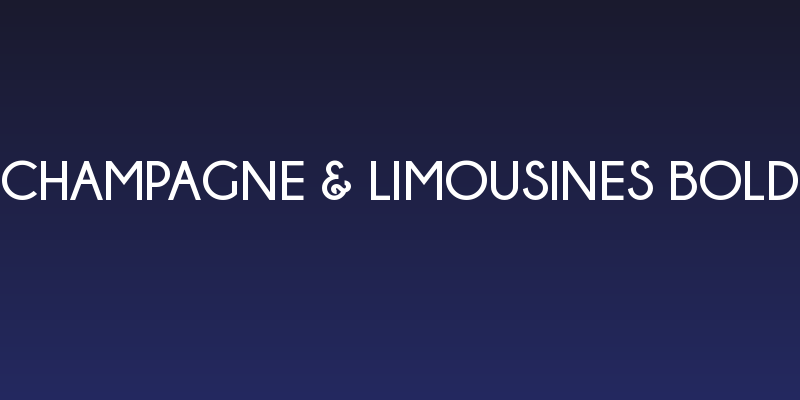 Champagne & Limousines Bold Social Header