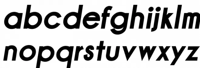 Champagne & Limousines Thick Bold Italic Fuentes MINÚSCULAS