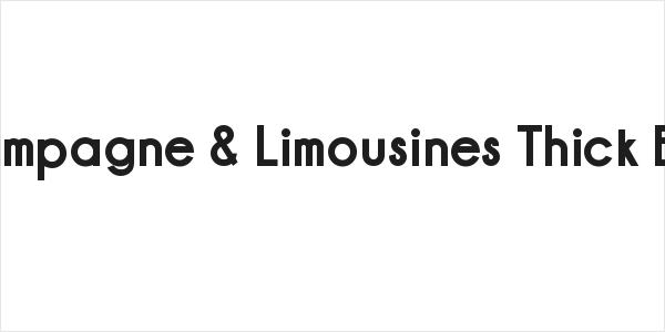 Champagne & Limousines Thick Bold Logo