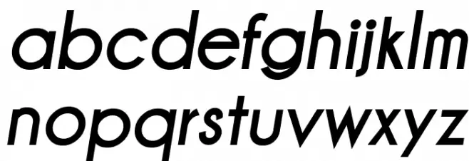 Champagne & Limousines Thick Italic Caratteri MINUSCOLO