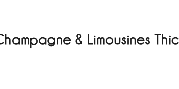 Champagne & Limousines Thick Logo