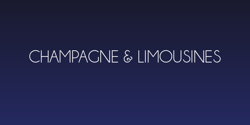 Champagne & Limousines Social Header