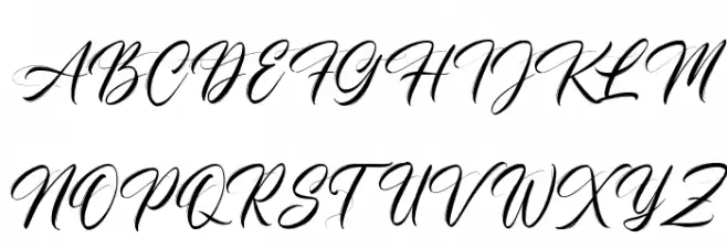 Champagne Schriftart Groß