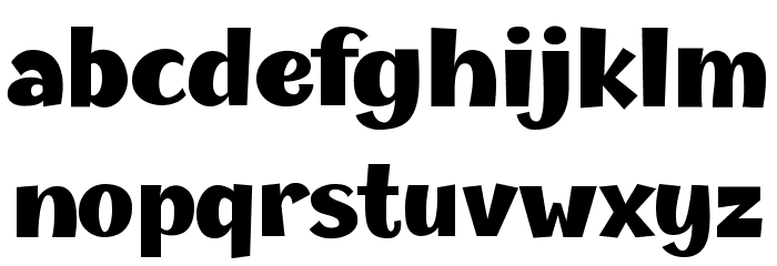 Champigna-Black Font LOWERCASE