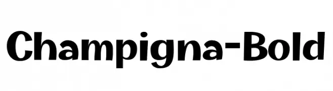 Champigna-Bold  Frei Schriftart Herunterladen