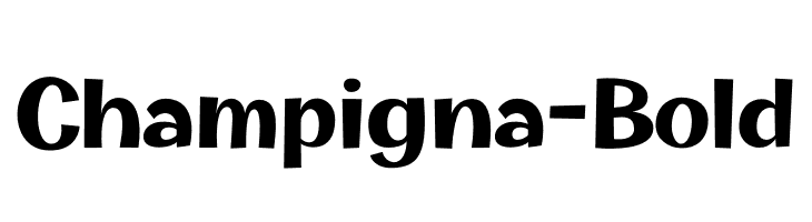 Champigna-Bold  font caratteri gratis