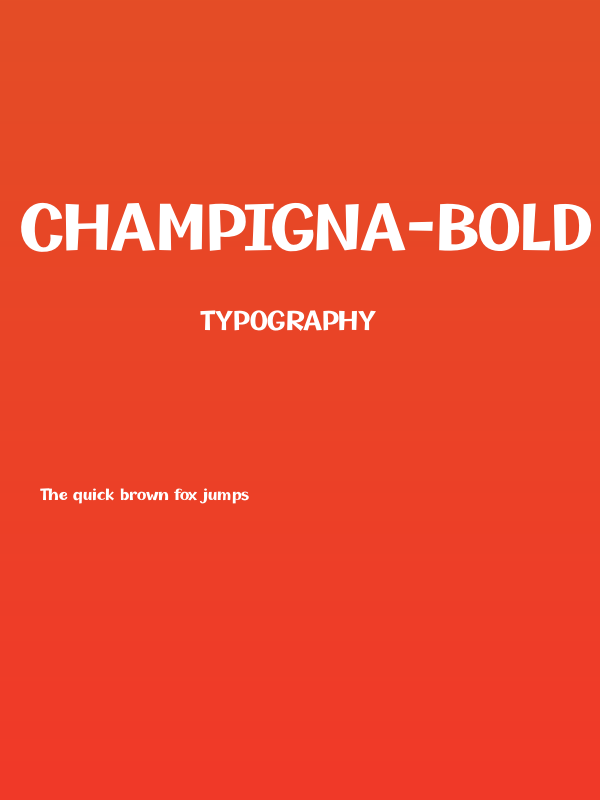 Champigna-Bold Poster