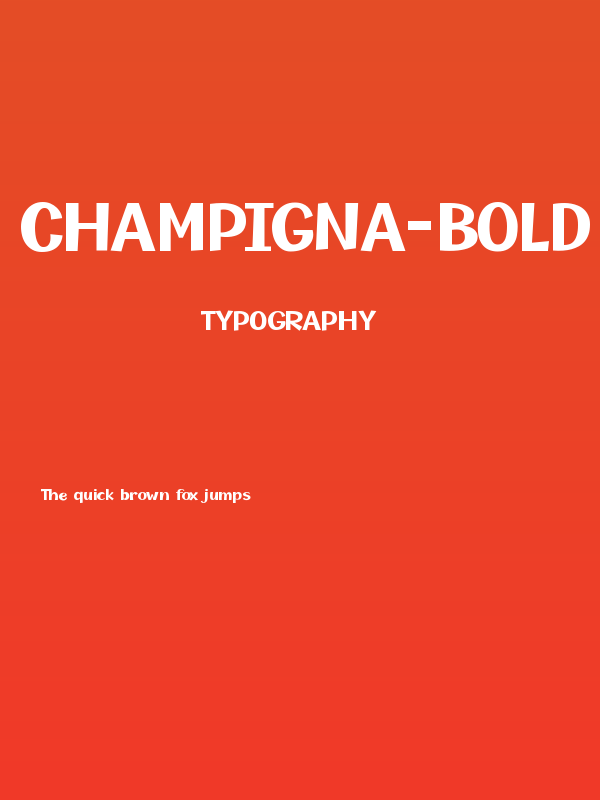 Champigna-Bold Poster