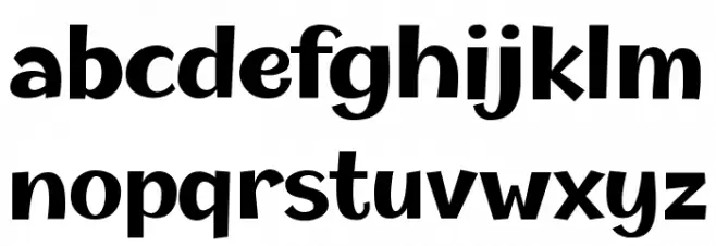 Champigna-Bold Font LOWERCASE