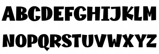 Champigna-Fat フォント 大文字