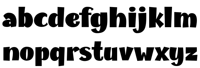 Champigna-Fat Font LOWERCASE