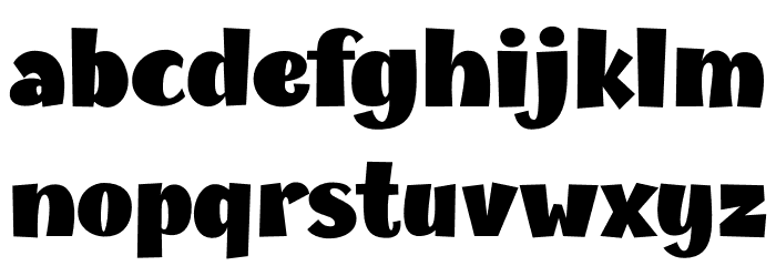 Champigna-Fat Font LOWERCASE