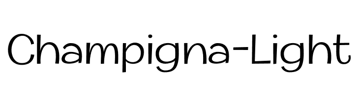 Champigna-Light  les polices de caractères gratuit tlcharger