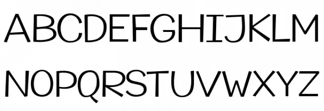 Champigna-Light フォント 大文字