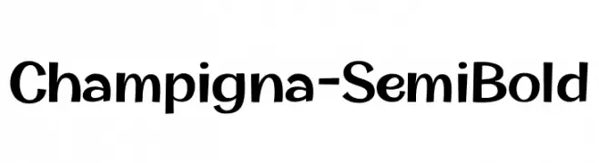 Champigna-SemiBold  Frei Schriftart Herunterladen