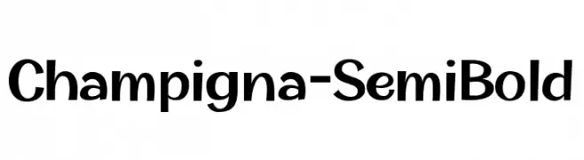Champigna-SemiBold  Frei Schriftart Herunterladen