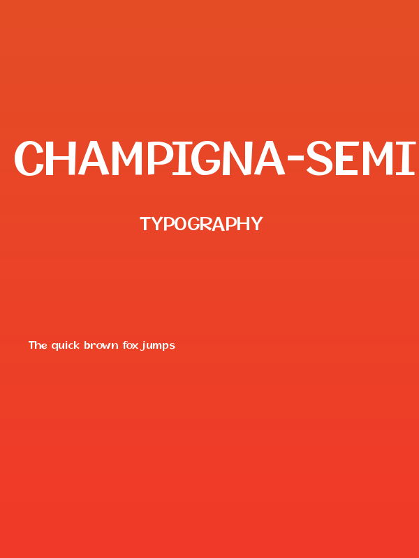 Champigna-SemiBold Poster
