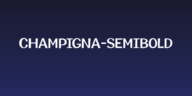 Champigna-SemiBold Social Header