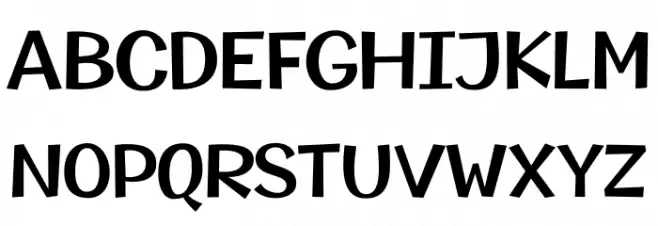 Champigna-SemiBold Schriftart Groß