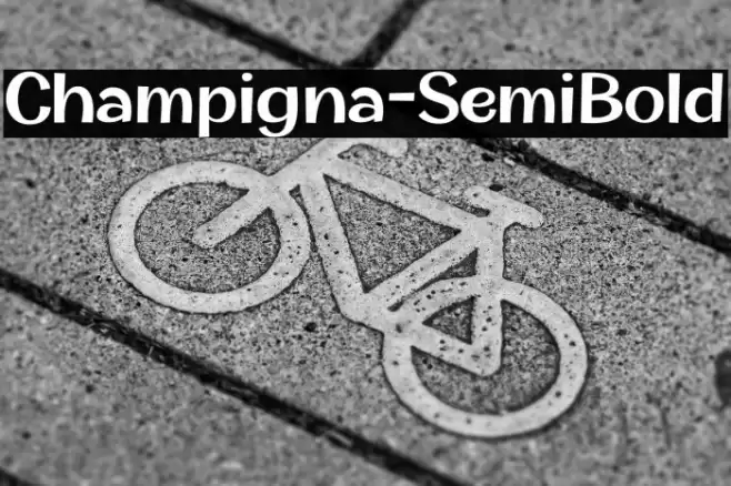 Champigna-SemiBold Font examples
