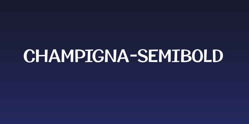 Champigna-SemiBold Social Header