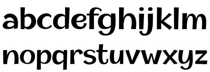 Champigna-SemiBold Font LOWERCASE