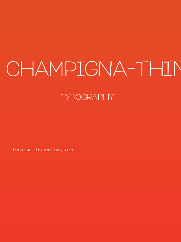 Champigna-Thin Poster