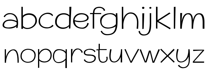 Champigna-Thin Font LOWERCASE