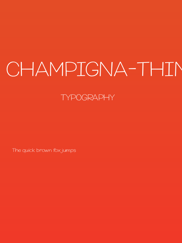 Champigna-Thin Poster