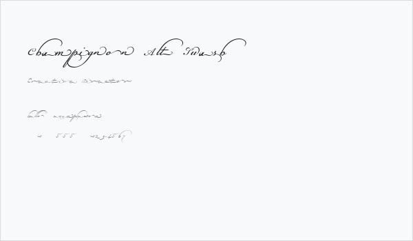 Champignon Alt Swash Business Card