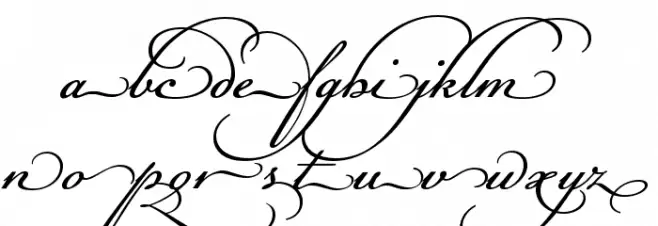 Champignon Alt Swash Font LOWERCASE