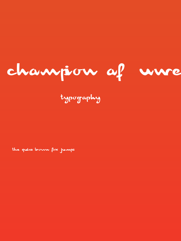Champion AF [unregistered] Poster