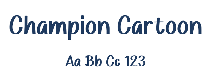 Champion Cartoon Font Preview