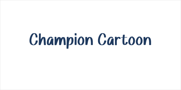 Champion Cartoon Logo