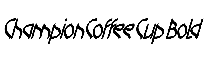 Champion Coffee Cup Bold  免费字体下载