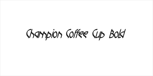 Champion Coffee Cup Bold Logo