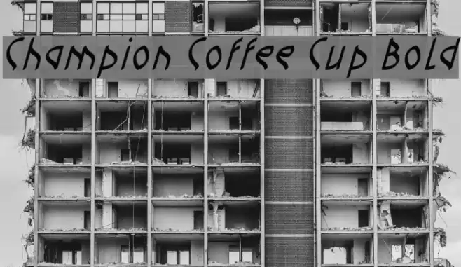 Champion Coffee Cup Bold Font examples