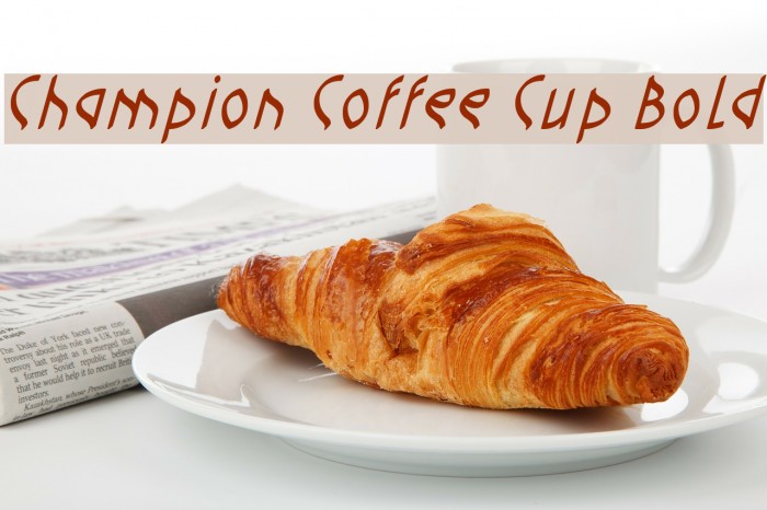 Champion Coffee Cup Bold Font examples