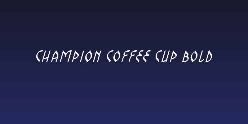 Champion Coffee Cup Bold Social Header